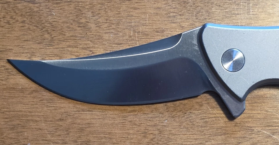 Beefy Bastion Titanium Framelock With A Wicked Trailing Point Blade! - Image 2 of 4