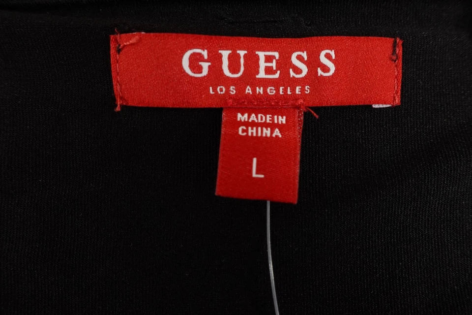 Top body Guess para mujer grande negro azabache elástico cuello cuadrado Kathina nuevo con etiquetas Foto 2 de 4