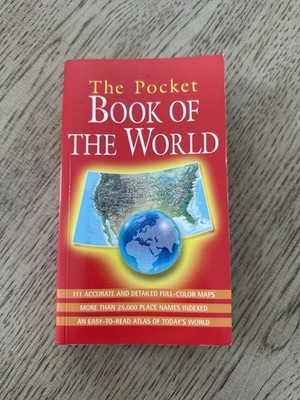 The Pocket Book of the World Atlas 111 Maps 25,000 Places Indexed Paperback