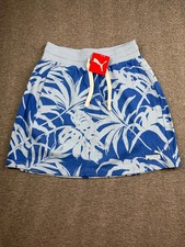 Puma NEW Women's Blue and White Tropical Print Skirt Size Small