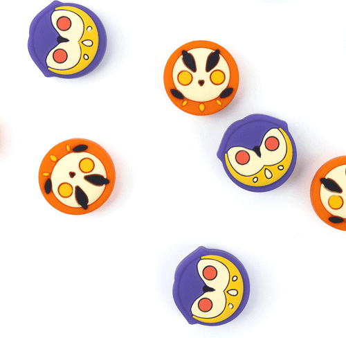 Nintendo Switch & Lite Oled Thumb Grip Caps Silicone Joystick Caps Owl Animal 4P - Picture 6 of 6