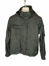 O'neill Snow Outerwear Womens Size M Striped Freedom Snowboarding Ski Coat