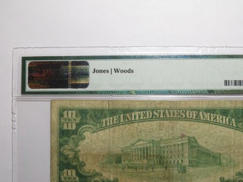 $10 1929 Whitehall New York NY National Currency Bank Note Bill Ch #8388 F12 PMG - Picture 5 of 6