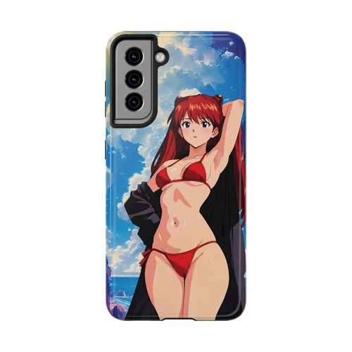 Kawaii Asuka Waifu Tough Phone Case Anime Manga Protective Cover Evangelion Geek - Picture 129 of 132