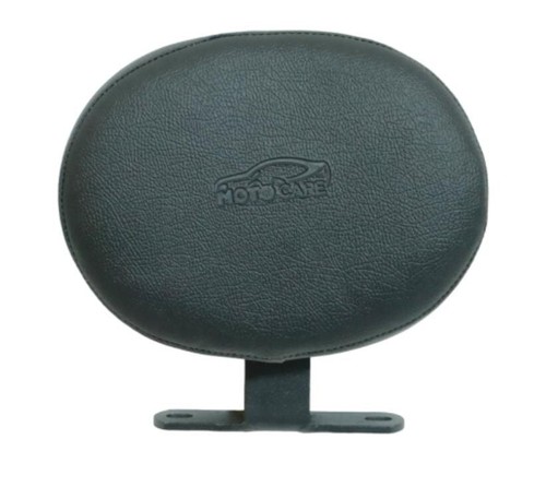 "UNIVERSAL OVAL PASSENGER BACKREST PAD, BLACK" FIT FOR ALL MOTORCYCLES - Picture 2 of 5