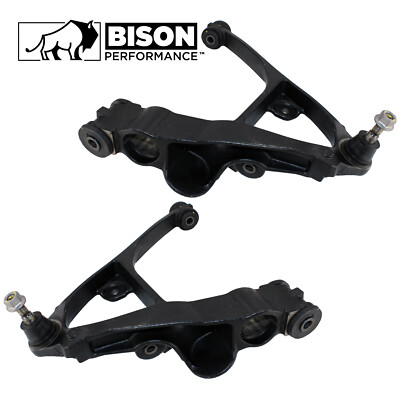 Bison Performance 2pc Set Front Lower Control Arms For Escalade Sierra Yukon