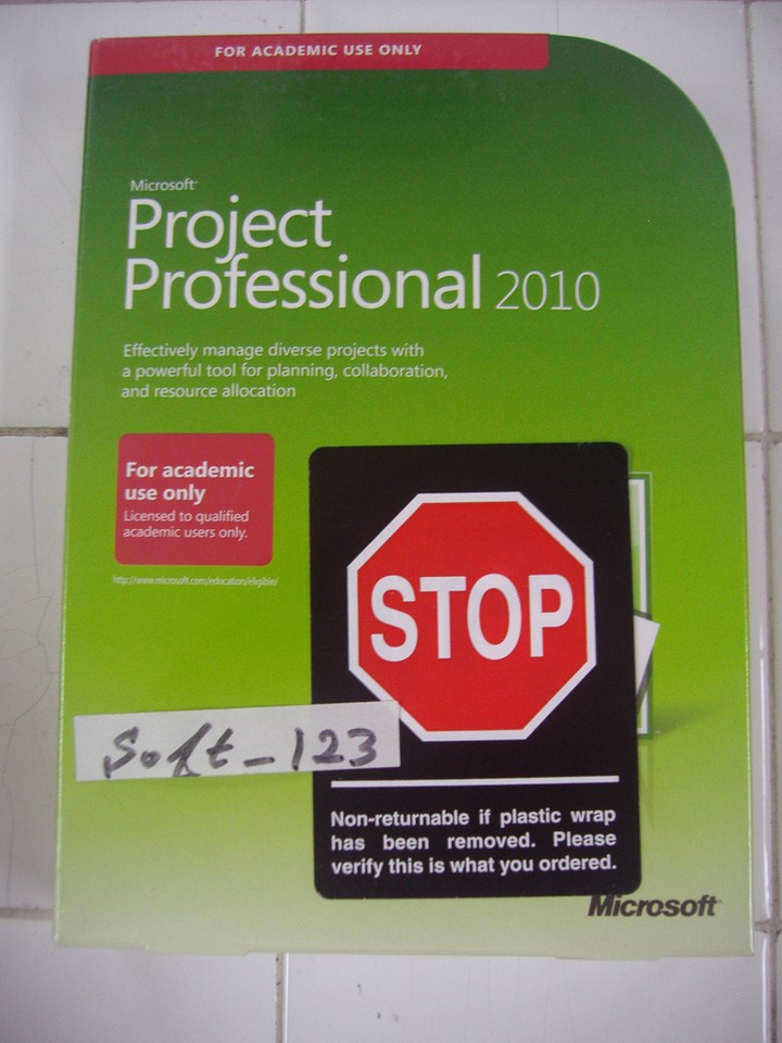 Microsoft Project 2010 Professional For 2 PCs Full Academic Version