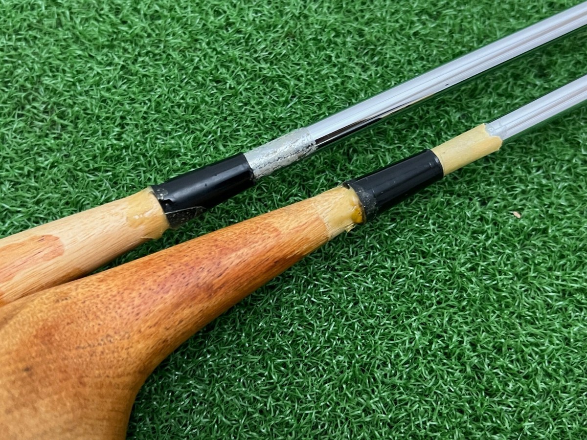 Genuine Persimmon ドライバー CUSTOM PERSIMMON DRIVER & 3 WOOD SET Right Handed Steel Stiff MADE