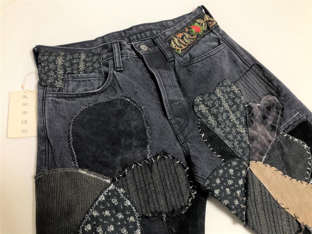 Kapital 14oz black denim 5p monkey cisco hippie insane Kapital 14oz black denim 5p monkey cisco hippie insane