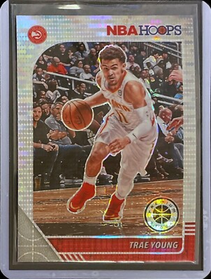 Trae Young - 2019-20 NBA Hoops Premium - Silver Disco Prizm #1