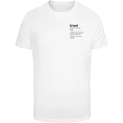 Mister Tee Trust Definition Men's T-Shirt Trust Print Cotton Jersey - Image 1 of 4