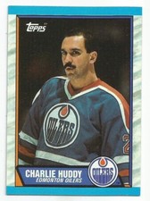 CHARLIE HUDDY 1989-90 TOPPS CARD MINT CONDITION EDMONTON OILERS