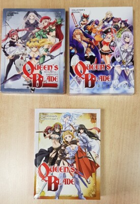 3x DVD Box Queen´s Blade (Beautiful Warriors, St. 1+2, Rebellion) deutsch