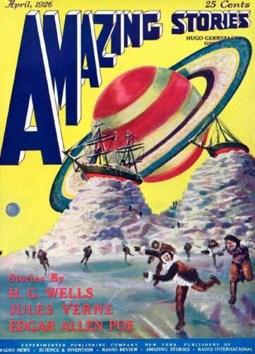 Amazing Stories Vol 1, 76 Vintage Pulp Magazine, Fiction, Hugo Gernsbeck DVD C31 - Picture 2 of 6