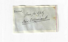 Dionysius Dion Boucicault Irish actor playwright Signed Clip / Autographed