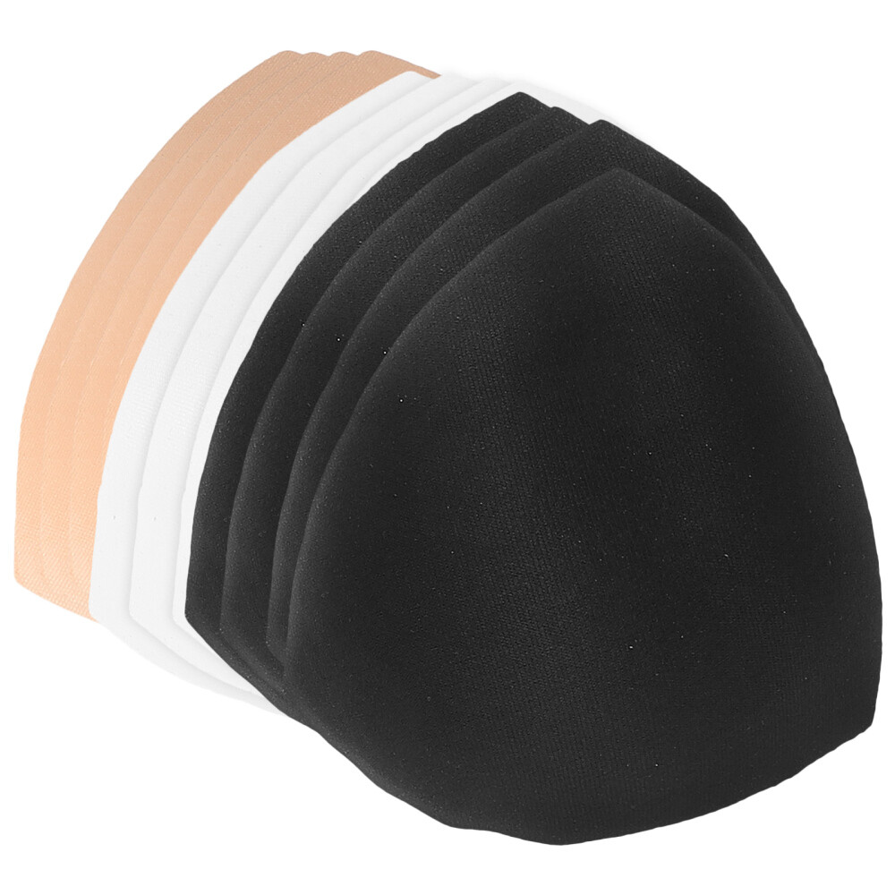 6 pares de almohadillas para trajes de baño sujetador blanco grande relleno push up forro pecho para mujer