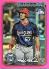 2024 Topps Pro DeBut GABRIEL RINCONES JR  Fuchsia Foil 015/199 -BLUECLAW- #PD-54
