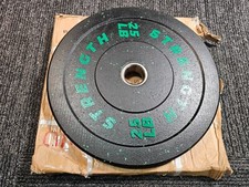 Bumper Plate 25 lbs Olympic 2-inch Hole Rubber Weight Plate Fitness SP0344 01