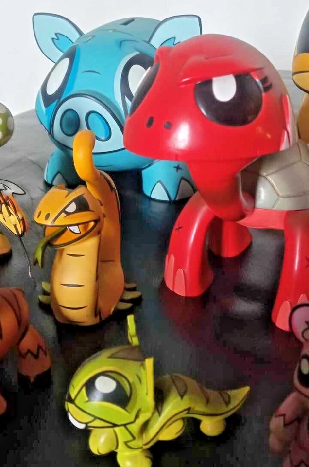 Joe Ledbetter lot Mr bunny, chinese zodiak, finders keepers, Qee 8" kidrobot - Immagine 2 di 4