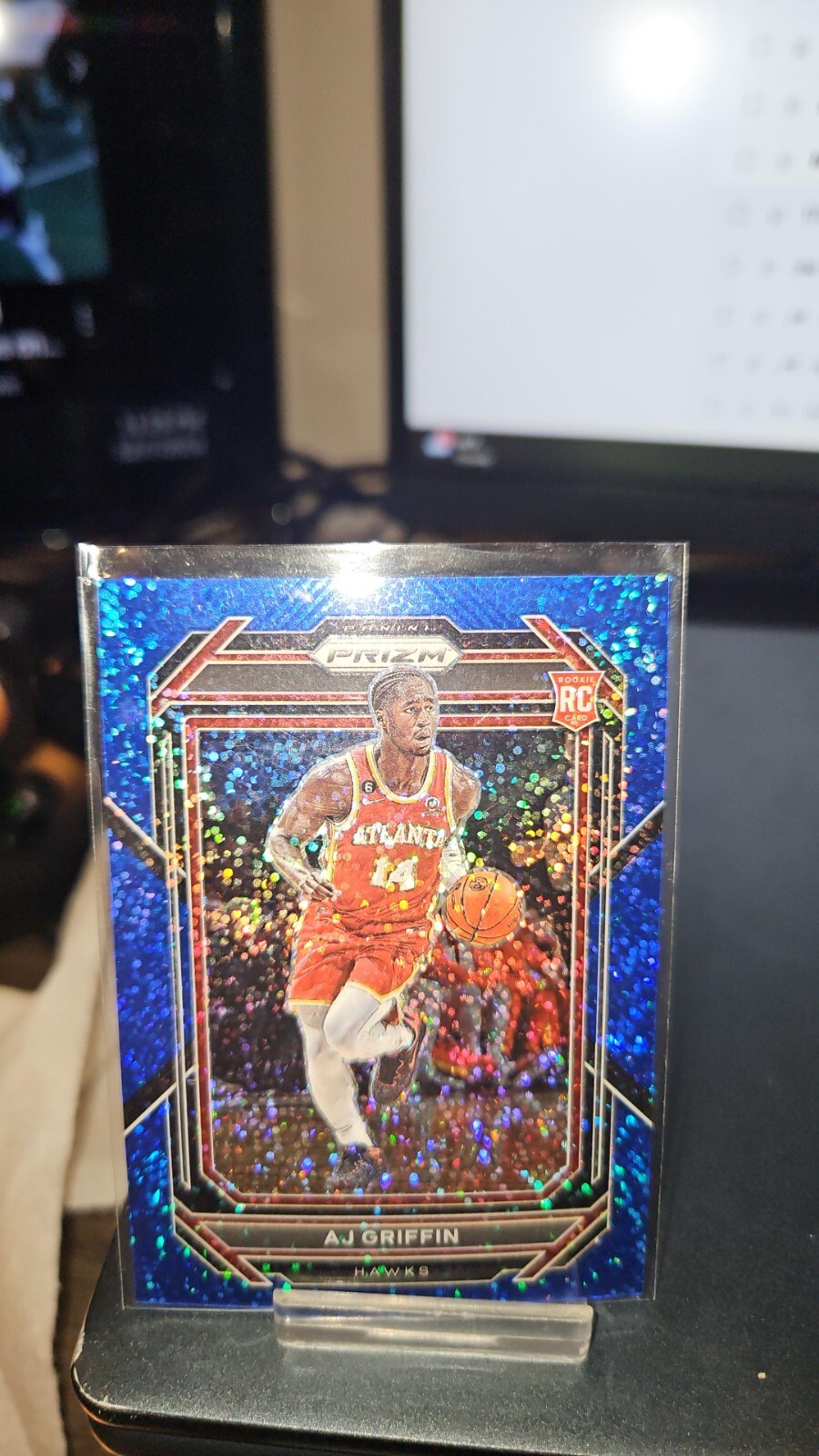 2022-23 Panini Prizm Blue Sparkle Prizm /144 AJ Griffin #248 Rookie RC