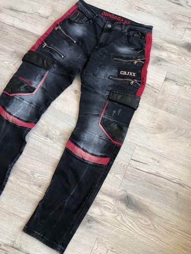 Cipo & Baxx Avant Garde Y2K Japanese Style Denim Pants - Picture 2 of 8