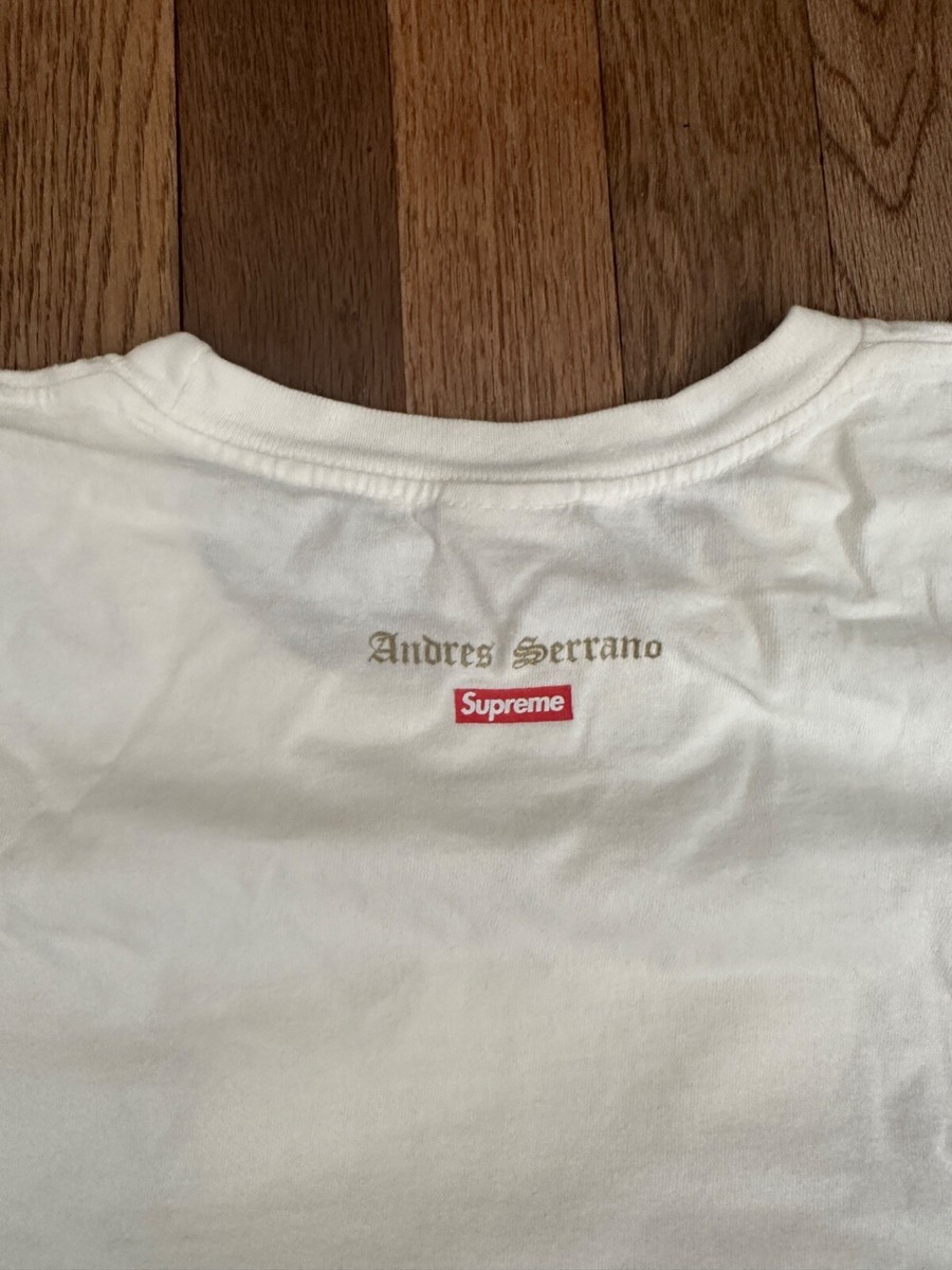 Andres Serrano x Supreme Madonna and Child Tee white size XL Andres Serrano x Supreme Madonna and Child Tee white size XL