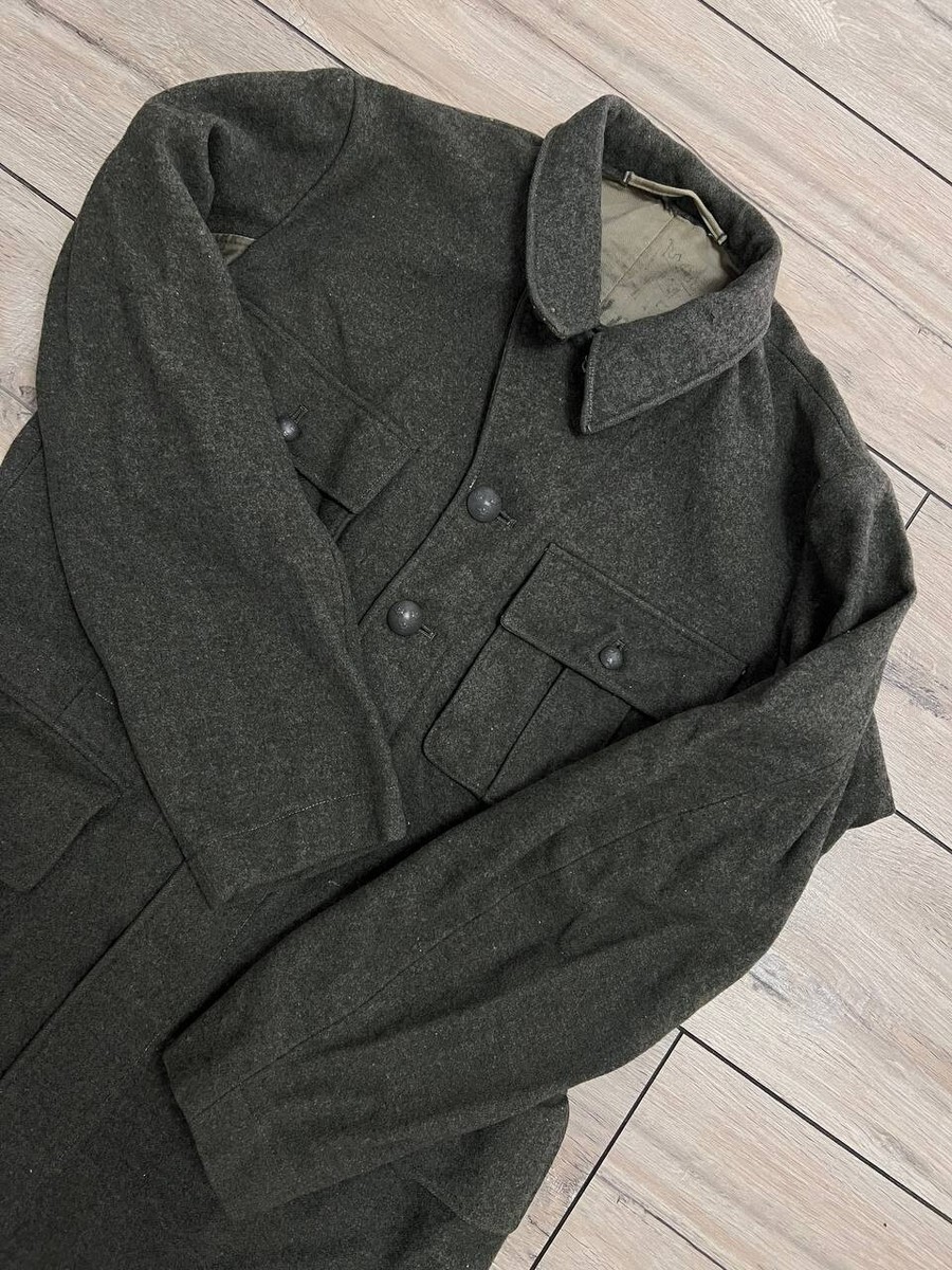 Vintage Swedish Wool army coat field jacket 1940ss military Vintage Swedish Wool army coat field jacket 1940ss military