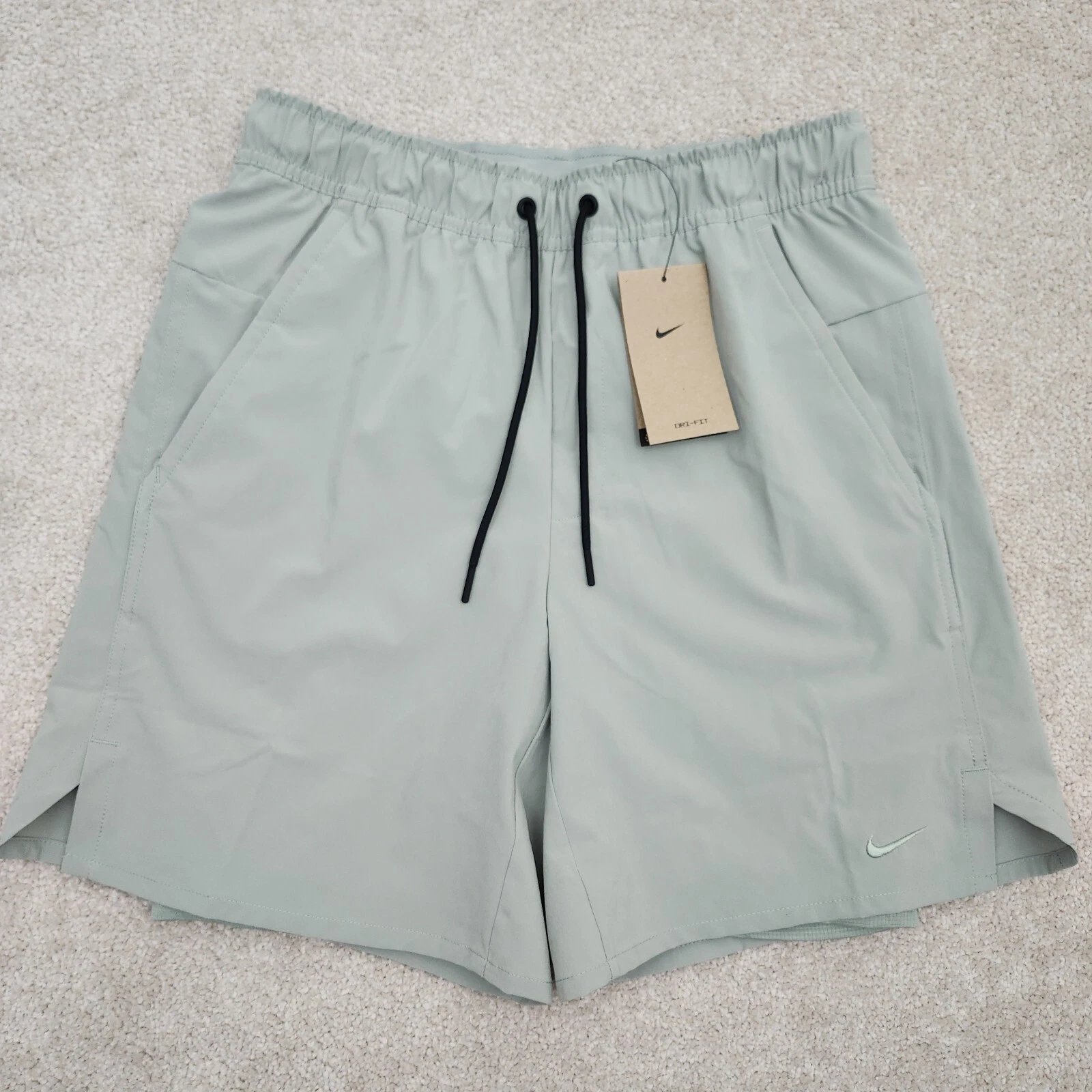Nike Men Small 7" Unlimited Dri-FIT 2-in-1 Lined Versatile Short Jade DV9334-370