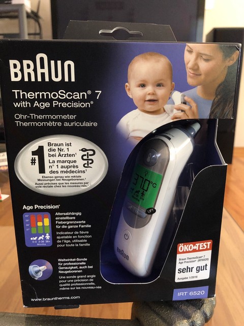 BRAUN THERMOSCAN 7 DIGITAL EAR THERMOMETER IRT 6520- EU ...