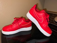 Nike Air Force 1 Low Red Gold Swoosh W for sale | eBay