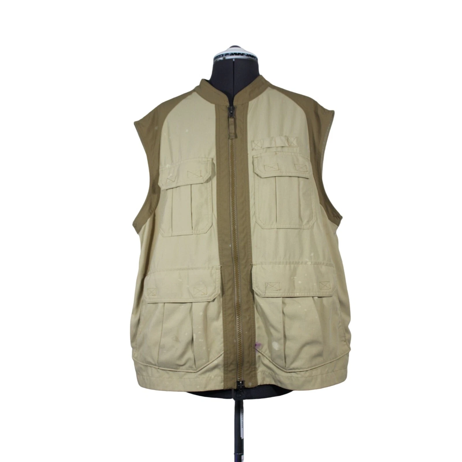 Duluth Trading men's full zip front sports utility hunting fishing vest L