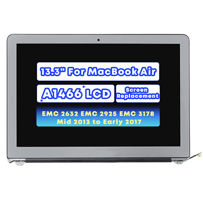 LCD Screen Display Assembly for MacBook Air 13'' A1466 Mid 2013 to 2017 EMC 3178