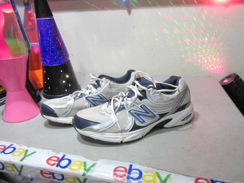 11.5 Sneaker Shoe White Silver Blue USA 