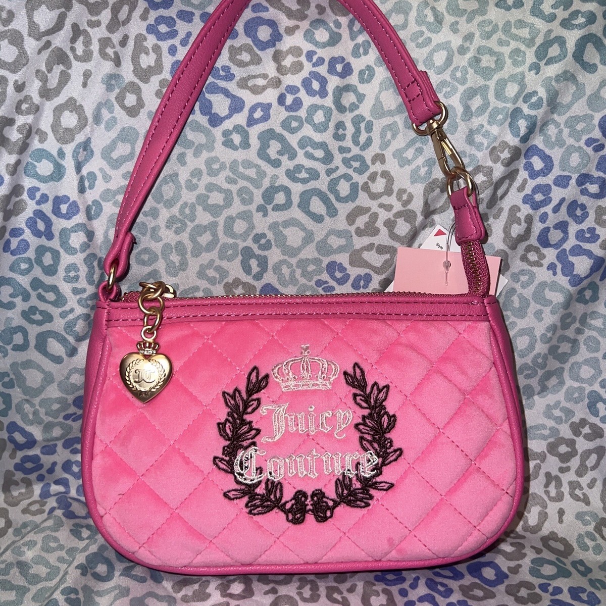 新品＊正規品 Juicy Couture ハンドバッグ シグネチャー ピンク New Pink Juicy Couture Purse Mini Clutch Bag Handbag Y2K