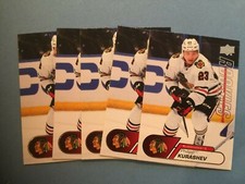 PHILIPP KURASHEV 2020-2021 UD NHL Star Rookies 5ct lot #10 Hawks SJ Sharks