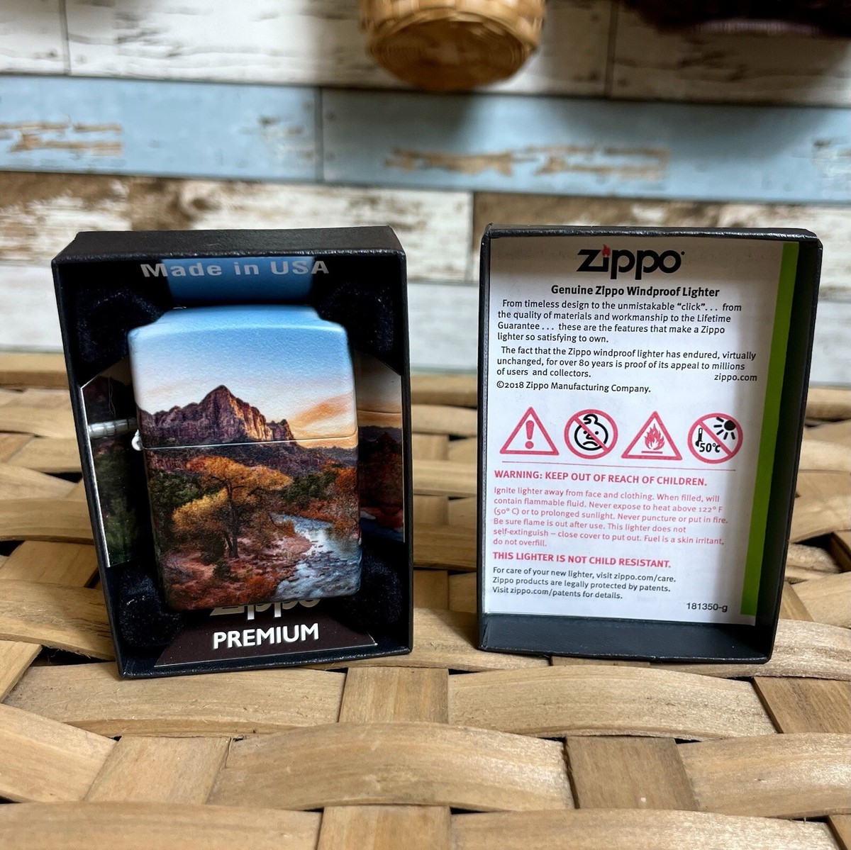Zippo Lighter Premium Marlboro Virgin River Zion V.2 Design