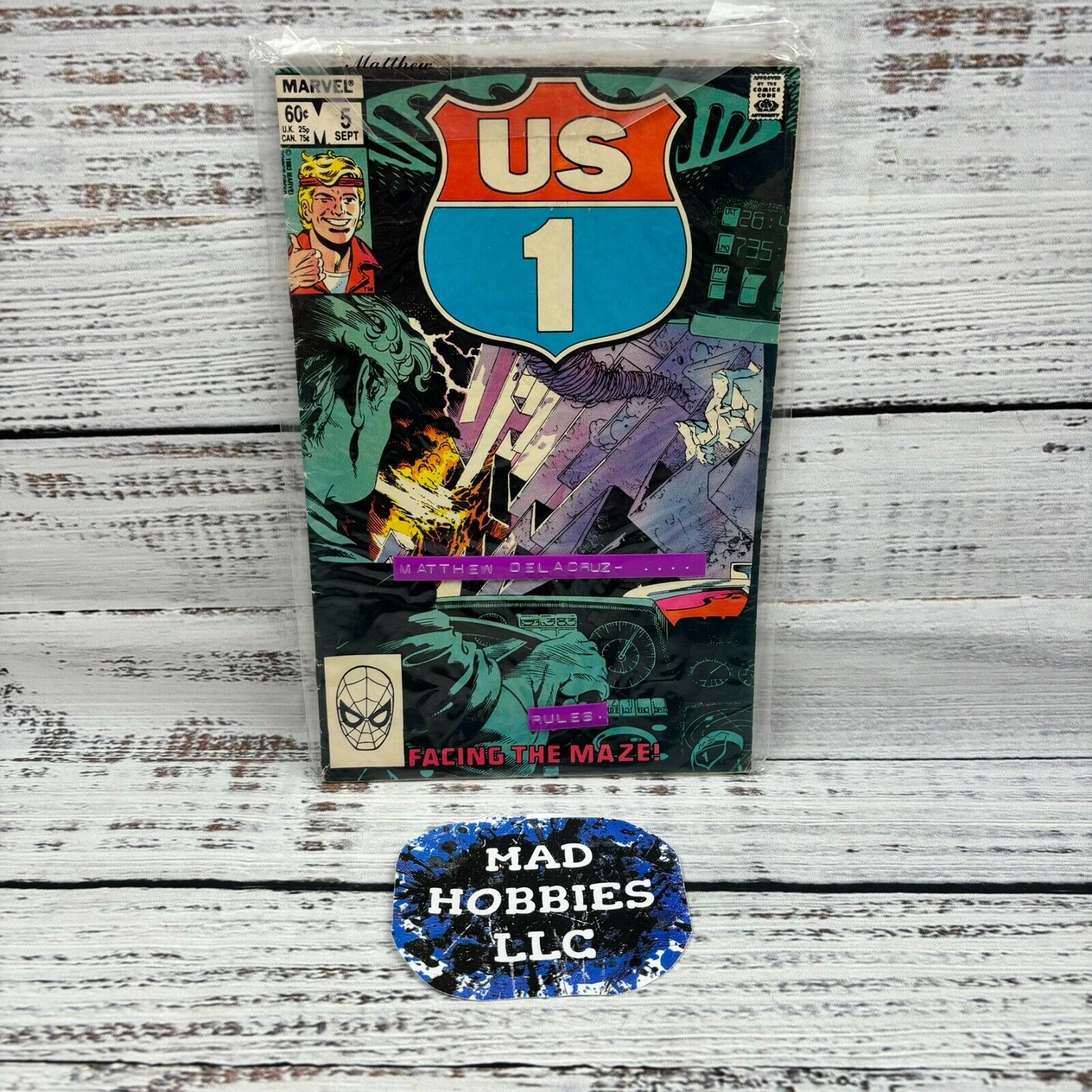 US 1 #5 Marvel Stan Lee High Adventure On The Highway Facing The Maze 1983