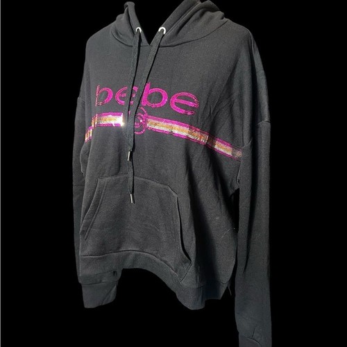bebé sport, Size 3X, Black with sequin logo, pullover hoodie. NWT N7 - Picture 9 of 9