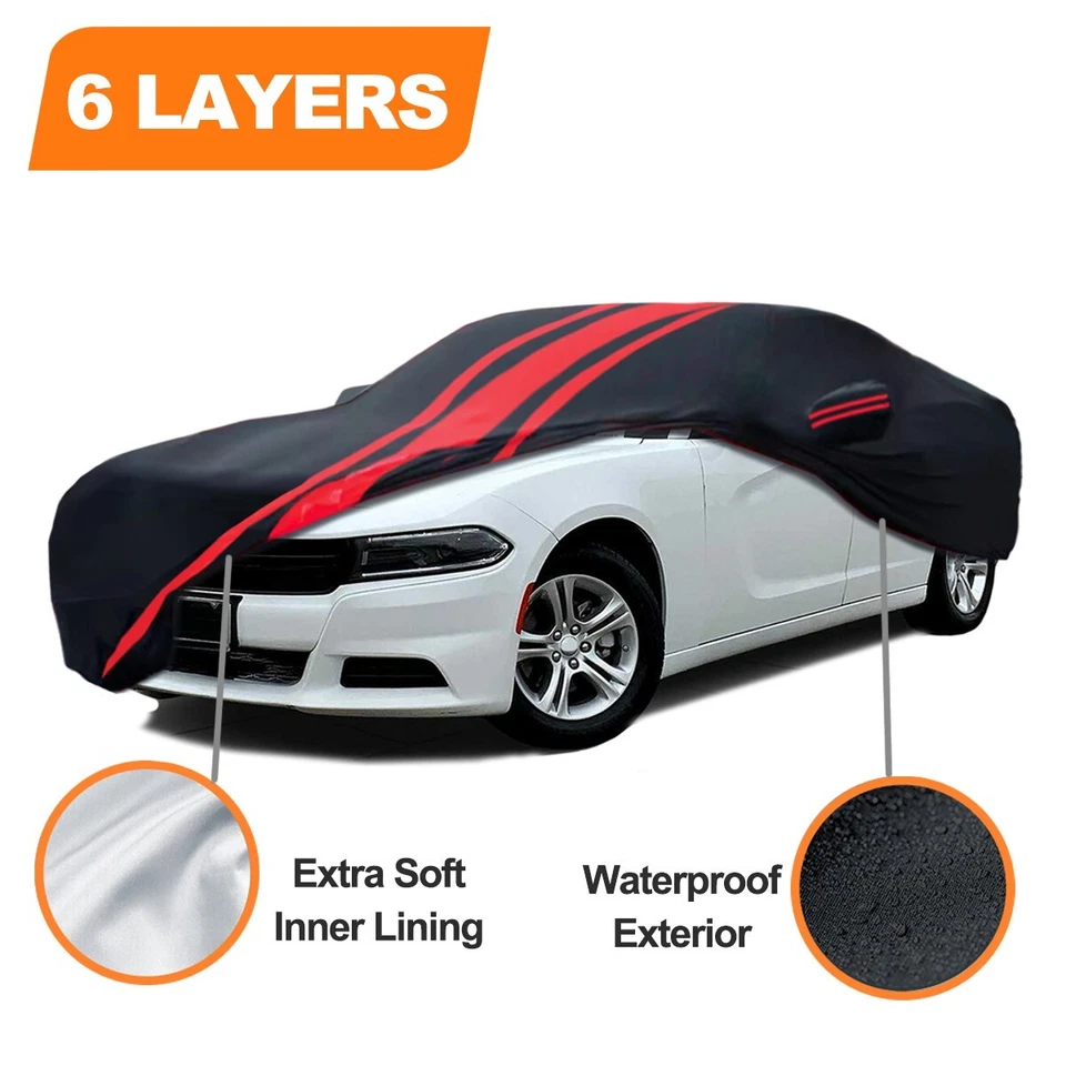 Dodge Charger 2006-2025 6 capas cubierta de coche exterior impermeable para todo tipo de clima Foto 2 de 4
