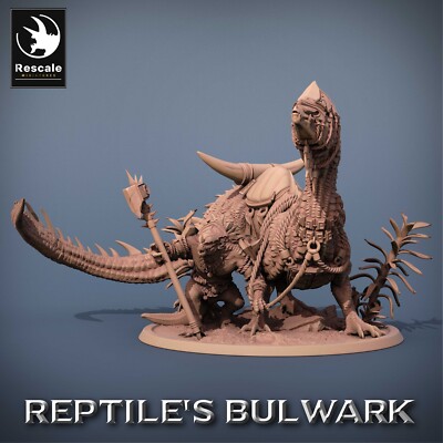 Echsenmenschen Reiter C2 - Reptiles Bulwark - Lord Of The Print - 28mm Tabletop