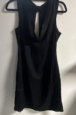 Thread Social Cowl Neck  Open Back Perfect  Little Black Dress  Size 4