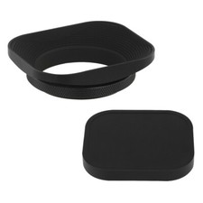 49mm Standard Square Screw in Metal Black Lens Hood for Canon Nikon Sony Zeiss