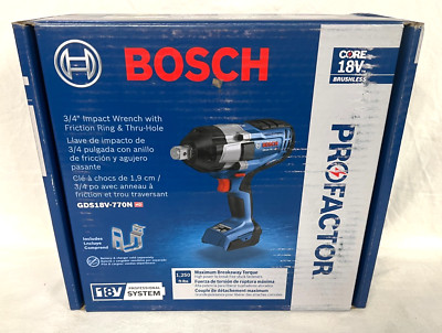BOSCH GDS18V-770N 18V 3/4'' Profactor Core Impact Wrench (New In Retail Box)