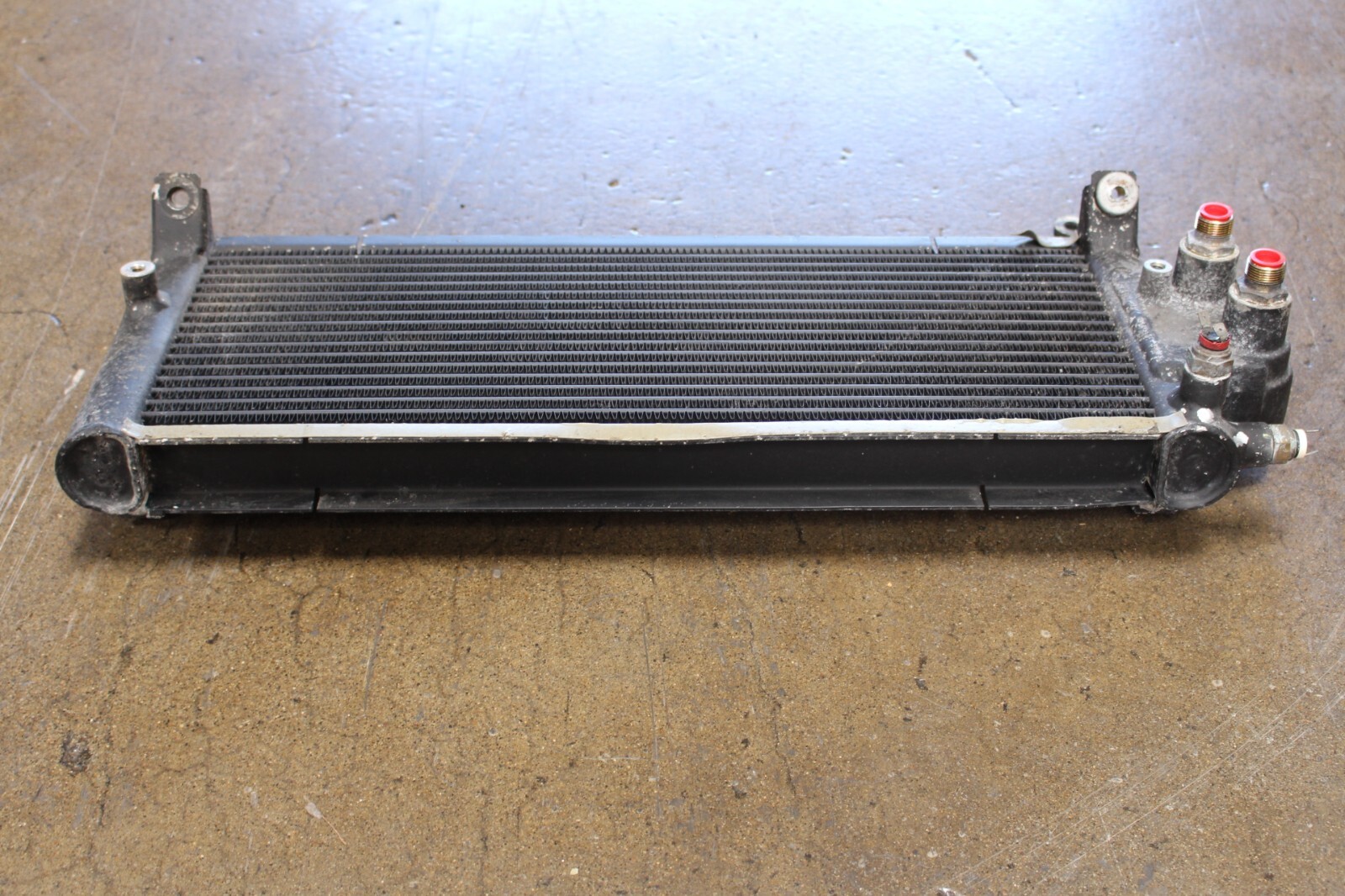 Ferrari 456 M, Transmission Oil Cooler, Bent Plugs, Used, P/N 175696