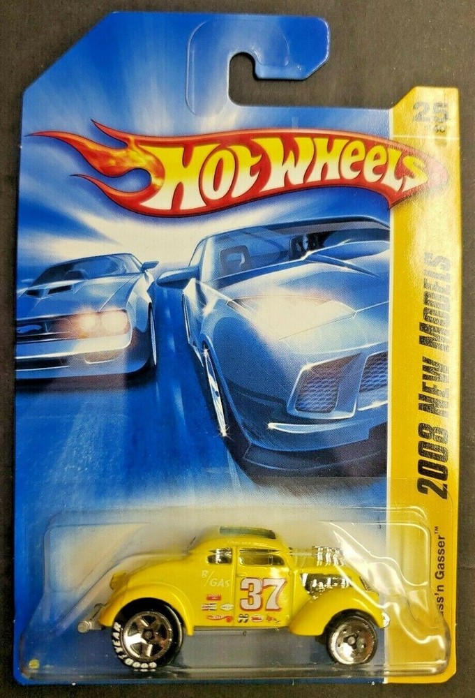 2008 Hot Wheels #25 1937 Ford Coupe Pass'n Gasser New Models Yellow Racing  HW12