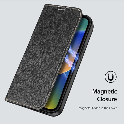 DUX DUCIS Skin X Flip Wallet Case for Apple iPhone 14 Max. Black.magnetic Sheet - Picture 6 of 10