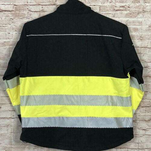 Giacca di sicurezza PW3 PW375 Classe 1 Hi Vis Softshell PortWest foderata in pile da uomo 2XL - Foto 2 di 18