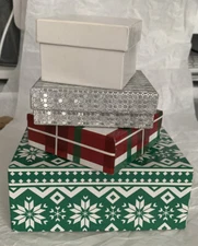 Lot Of Empty Gift Boxes Multi Color Multi Print