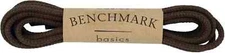 Benchmark Basics Dress Shoe Laces - Round Waxed 30", 33"  36" - 2.5mm Width - 1