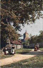 CPA AK Rothenburg- An der alten Linde bei der Rossmuhle GERMANY (1075888)